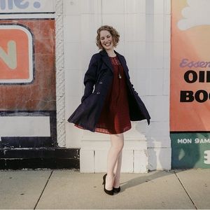 Navy blue trench coat - Laundry by Shelli Segal